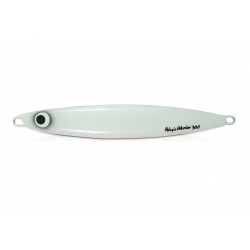 Samurai II Knife Saltwater Jig Lure - White: Blue Glow